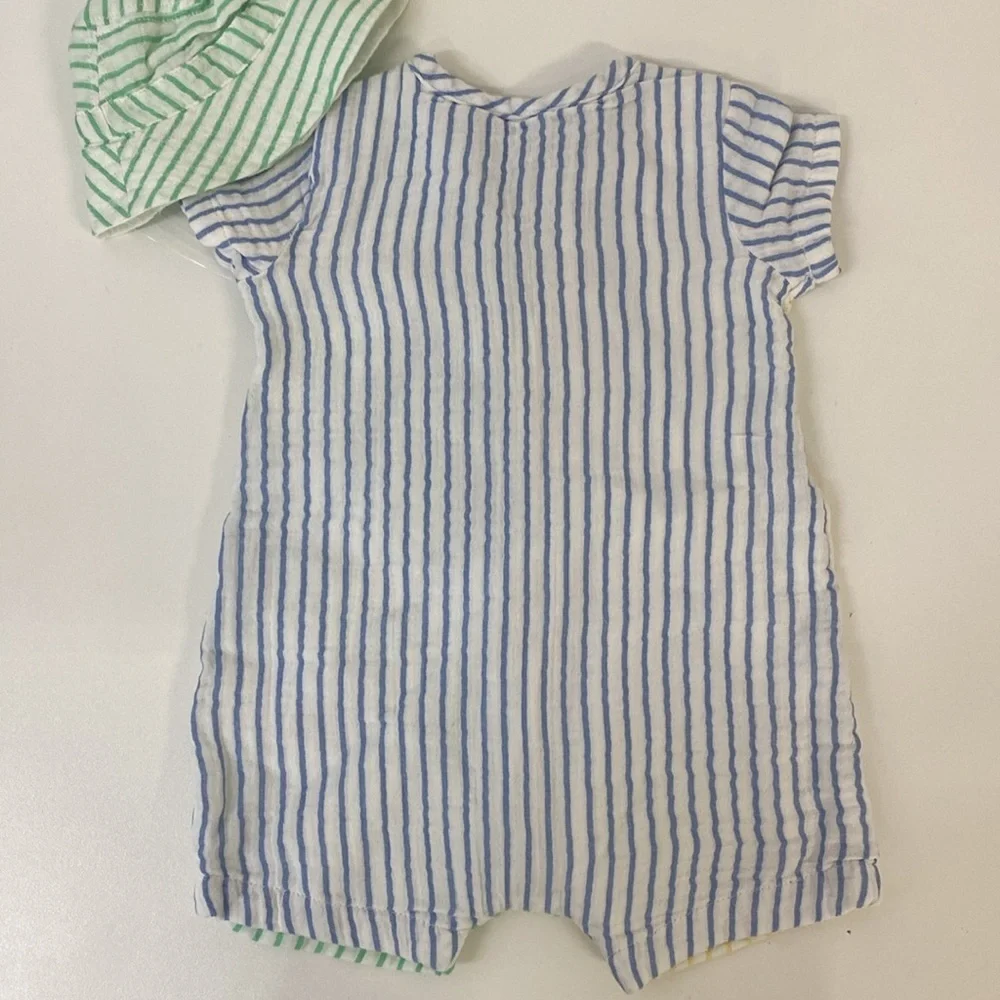 Gap Baby‎ Gauzy Crinkle Color bock Outfit Set 3-6 Months